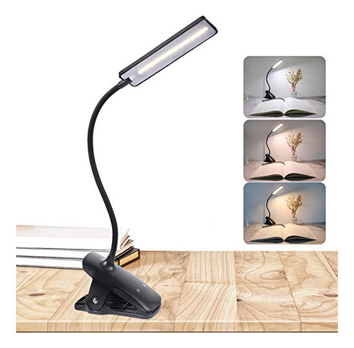 Luz De Lectura Led Con Clip - Deaunbr Luces De Libro Recarga