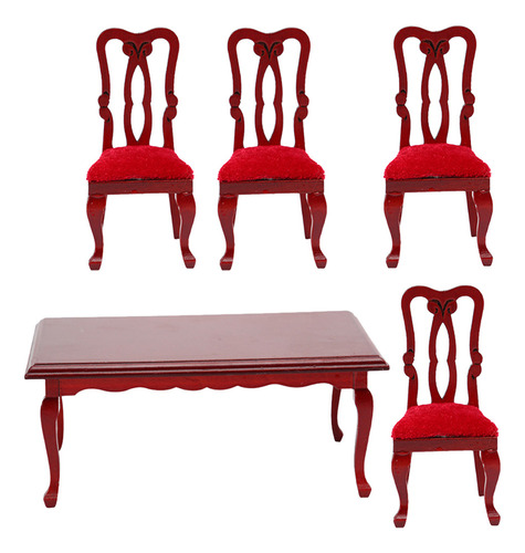 Set De Accesorios De Decoración Para Casas Pequeñas, Mesa Y