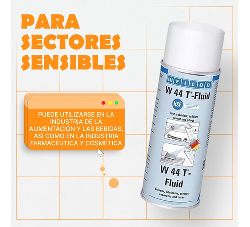 Spray Lubricante Multiproposito W44t Fluid 400 Ml Nsf Weicon