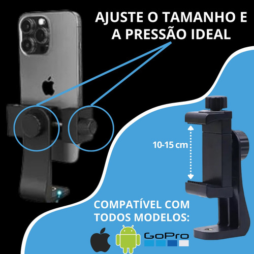 Suporte Peitoral Para Celular E Câmeras Gopro (2 Em 1)