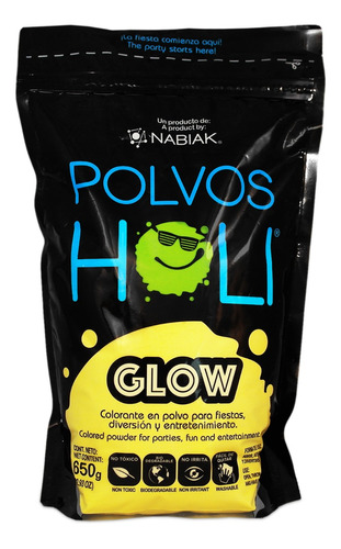 Polvos Holi Maxibolsa 650 G Colores Fluorescentes Glow