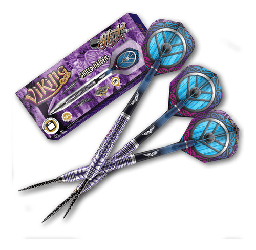 Shot! Darts Viking Shield Maiden 90% Tungsteno Pro Lanzar 