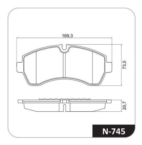 Juego Pastillas Freno X 4 Para Mercedes-benz Sprinter 12/19