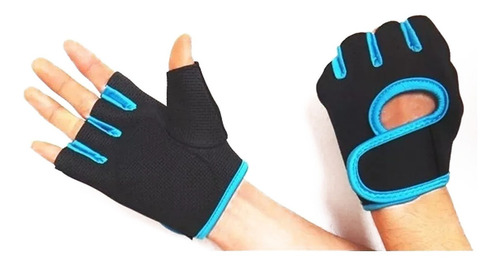 Guantes Gimnasio Con Abrojo Ciclismo Gym Pesas Fit Deportivo