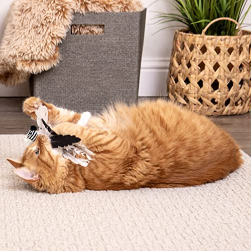 Smartykat Instincts Happynip Zingy Zebra Feathered Toss & Ch