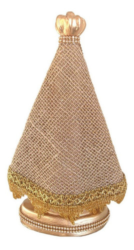 Imagem De Gesso Nossa Senhora Aparecida Estilizada 25cm Cor Terracota