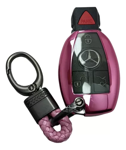 Funda Para Llave Mercedes Benz Tpu Rosa Premium