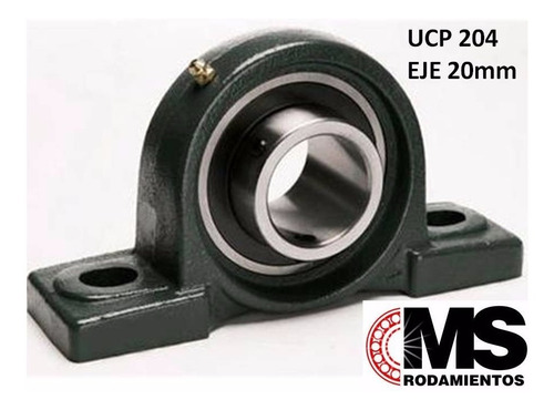 Imagen 3 de 6 de Soporte Con Ruleman Ucp 204 Eje 20mm Ms Rodamientos