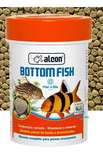 Ração Para Peixes De Fundo Alcon Bottom Fish 50g Vitaminas 