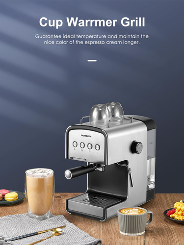 Cafetera Expreso 15 Bar Para Capuchino Y Latte Con Espumador