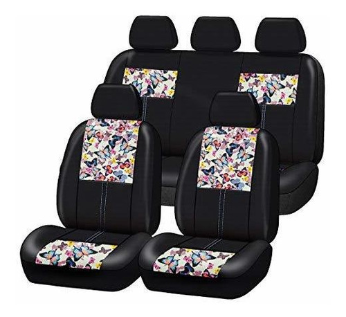 Car-grand Fundas De Asiento De Coche De Cuero Sintético Con 