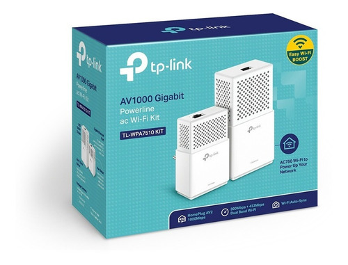 Tp-link Powerline Gigabit Av1000 Kit Wi-fi Tl-wpa7510 /vc