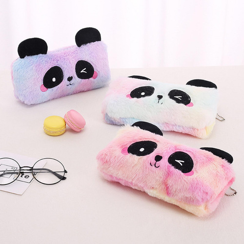 4 Estuche Para Lápices Con Diseño De Panda, Bolsa De Rosa