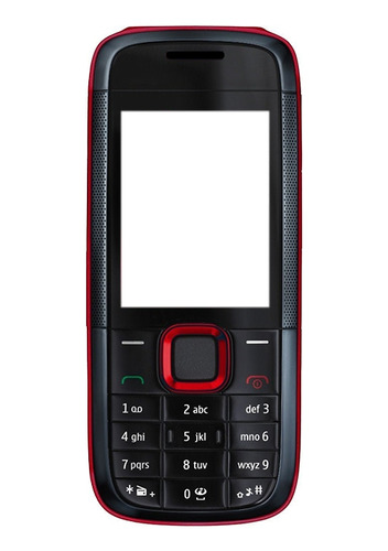 Carcasa Completa Roja Con Teclado Hebreo Para Nokia 5130xm