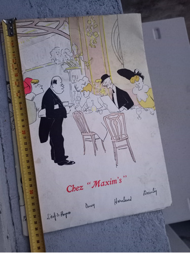 Antiguo Menú Del Restaurante Maxim's,de París.