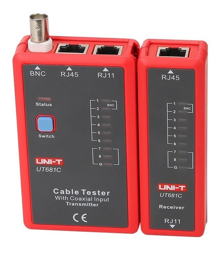 Probador De Red Unit Ut681c Rj45/rj11/bnc