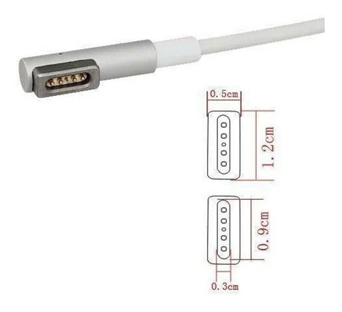 Imagen 3 de 7 de Cable Cargador Repuesto Macbook Air Pro Magsafe 1
