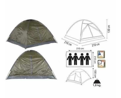 Carpa Dome Pack 4 Personas 