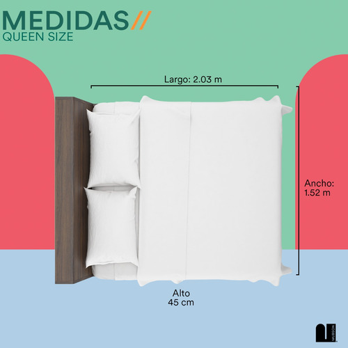 Cubre Colchon Queen Size Impermeable Mubson Cobertor Cama