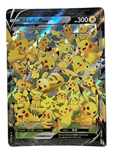 Pikachu V-union ** Jumbo ** Tarjeta Promo Pokémon - Celebra