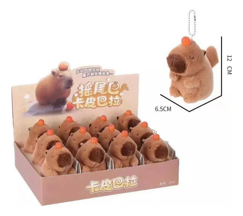 Muñeco Capibara, Juguete De Peluche, Mochila Colgante, Cola