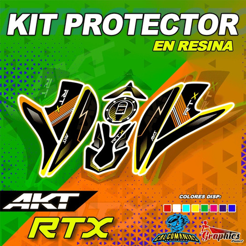 Calcomanias Protector De Tanque Akt Rtx