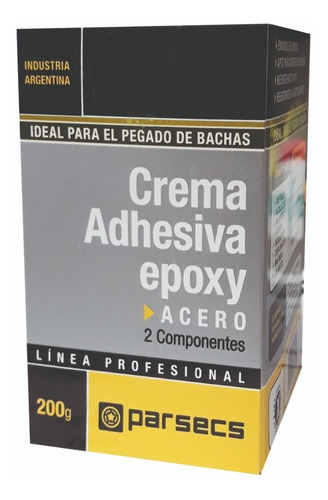 Crema Adhesiva Epoxi Parsecs Acero Bachas 200gr *