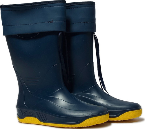 Imagen 1 de 4 de Bota De Lluvia Nautica Calfor Náutica Rain Day Con Cuello