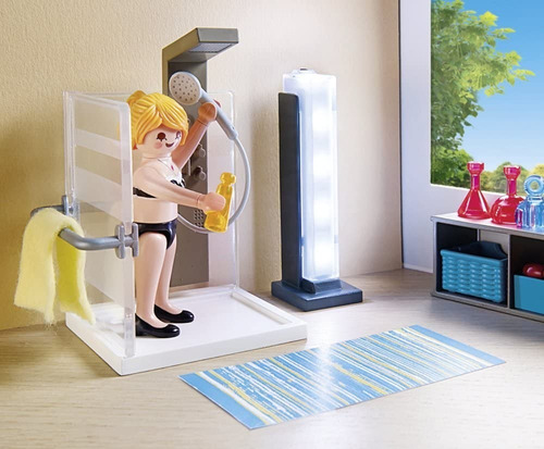 Bloques Para Armar Playmobil City Life Baño 60 Piezas
