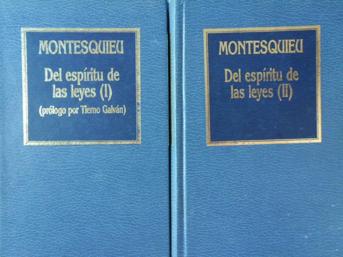 El Espiritu De Las Leyes (impecable!!) Montesquieu 