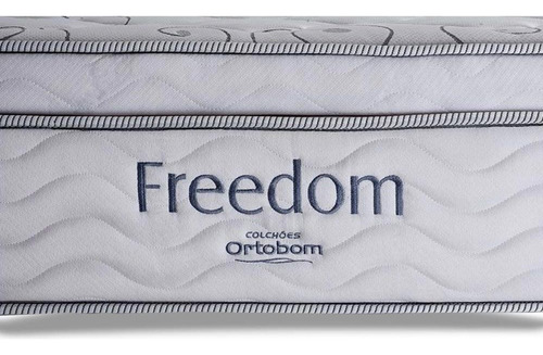 Cama Box Queen: Colchão Molas Ortobom Superpocket Freedom +