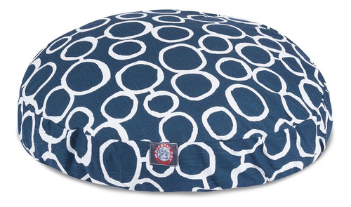 Majestic Pet Fusion Navy - Cama Redonda Grande Para Mascota. Color Marino