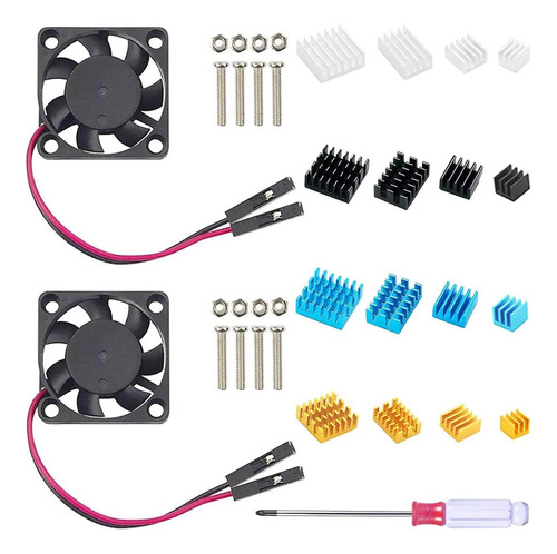 Dkardu 2 Pcs Para Ventilador Raspberry Pi 4, Ventilador De E