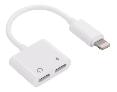 Adaptador Conector Compatible Lightning 2en1 Audio Y Carga 