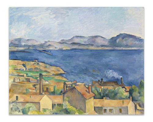 Cuadro Canvas La Bahia De Marsella Paul Cezanne 64x80 M Y C