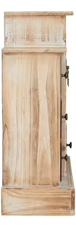 Deco 79 Joyero Rectangular De Madera, 18 X 6 X 16, Marrón Cl