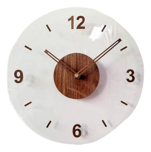 Reloj De Pared, Decoración Colgante, Número 4 Marrón