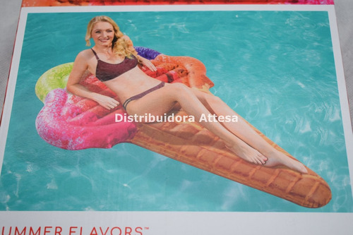 Colchoneta Inflable Agua Ice Cream Helado Bestway 188x130cm