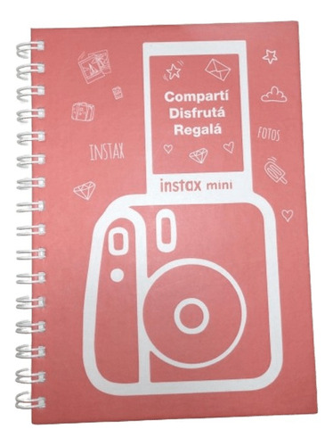 Cuaderno Instax Mini A5 15x21 Rayado Anillado 80 Hojas