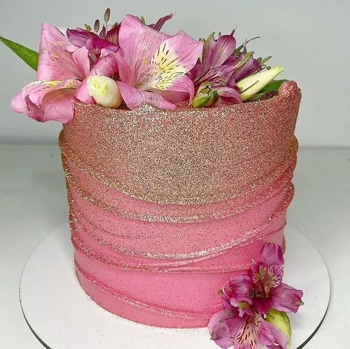 Bolo Glow Cake Prata e Rosa - Passo a Passo 