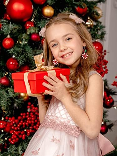 Juego De Aretes Navideños Árbol De Navidad Papá Noel Caramel