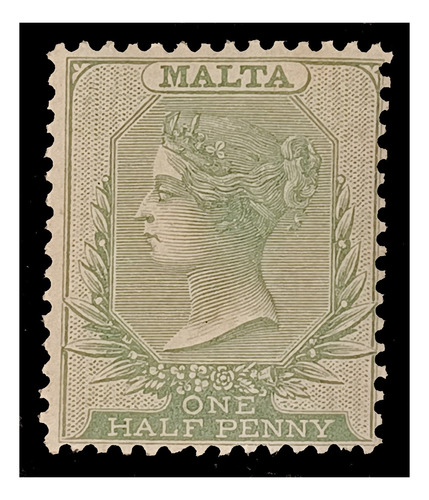 Malta 1/2 Penny Victoria 1885 Nv. Mint. Yv. 5