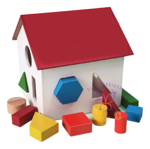 Casa Figuras Geométricas Juguete Didáctico Montessori Niños