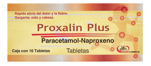 Proxalin Plus 250 Mg / 300 Mg Caja Con 16 Tabletas