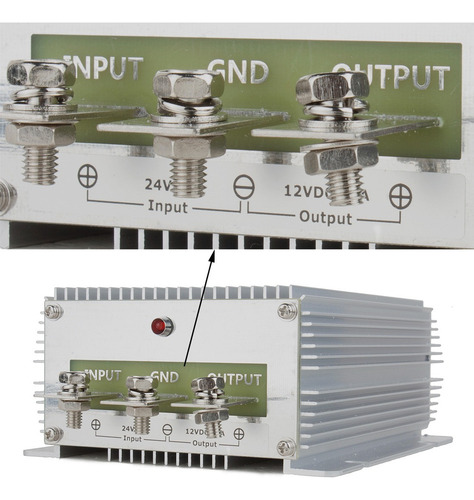 Convertidor De Voltaje Regulador Dc 24v A Dc 12v 60a 720w