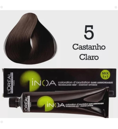 Coloração Loreal Inoa Tom 5 Permanenente Sem Amonia 60g