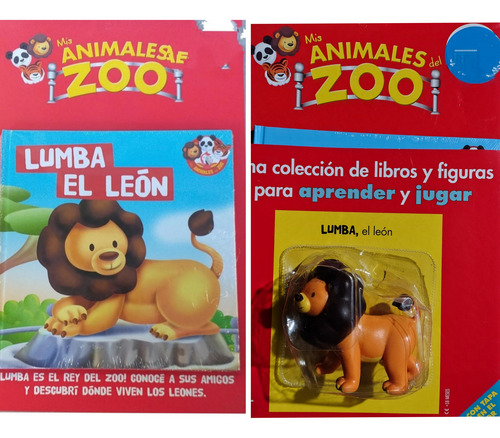 Mis Animales Del Zoo Nro 1 Libro + Personaje Lumba El Leon