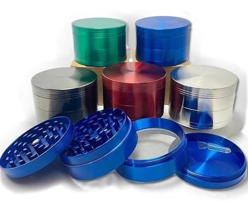 Pack 10 Unidades Moledor De Hierbas Grinder 60mm Colores   