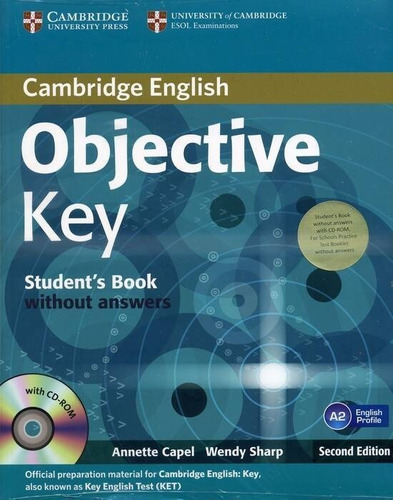 Objective Key For Schools -  St`s W/ Cd  & Pract Test 2nd Ed