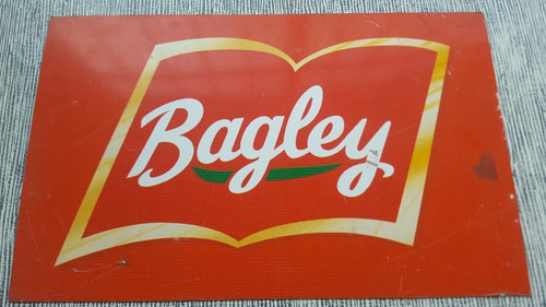 Cartel Bagley Plástico Publicidad Retro Barbacoa Vintage